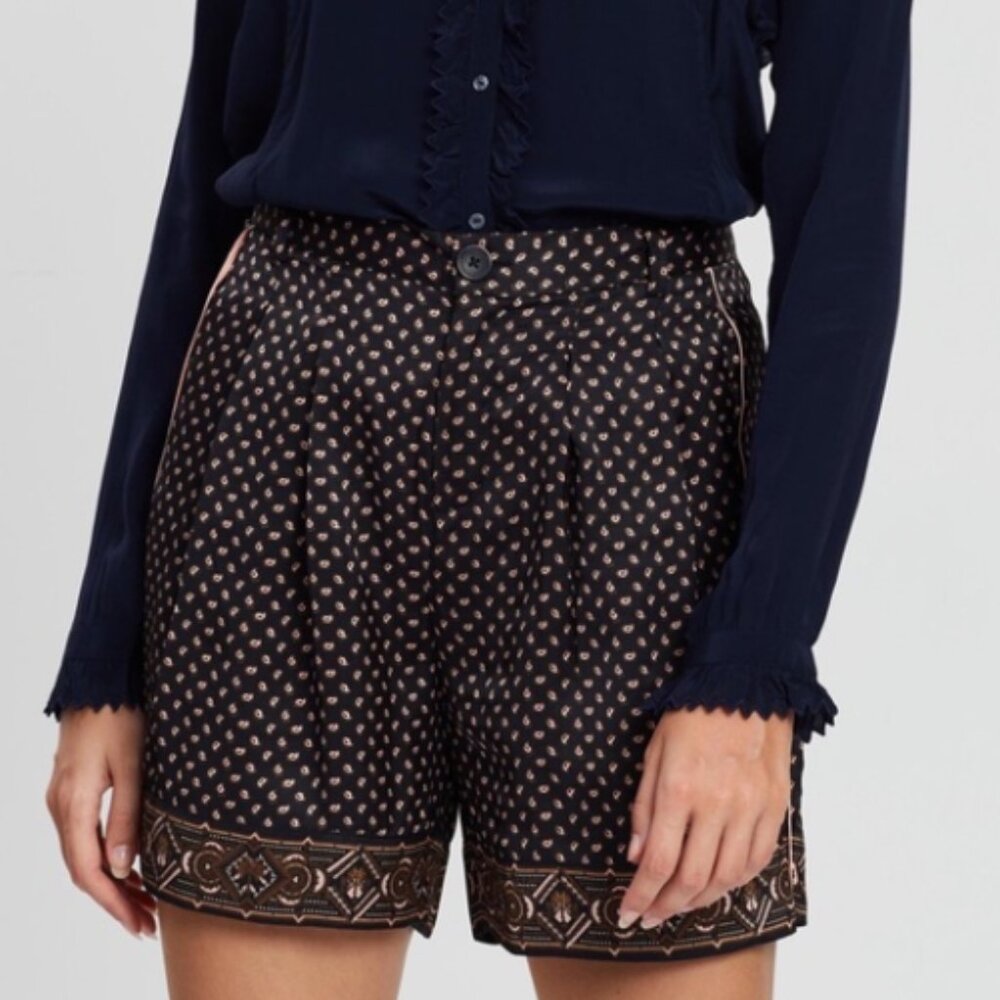 SCOTCH & SODA Maison Scotch Paisley High-Waist Shorts Size S